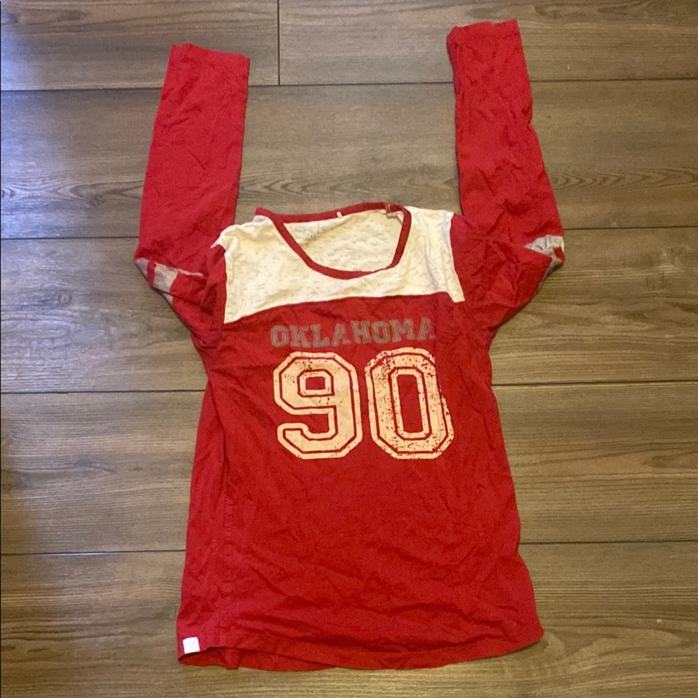 Red Oklahoma 90 Long Sleeve Shirt